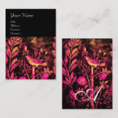 NIGHTINGALE MET ROZEN MONOGRAM, Roze zwart goud Visitekaartje (Voorkant / Achterkant)