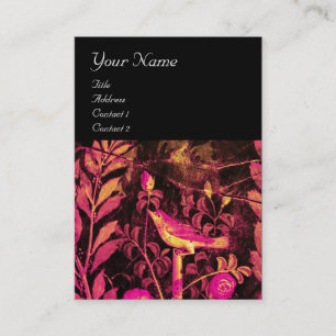 NIGHTINGALE MET ROZEN MONOGRAM, Roze zwart goud Visitekaartje