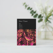 NIGHTINGALE MET ROZEN MONOGRAM, Roze zwart goud Visitekaartje (Staand voorkant)