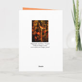 NIGHTINGALE MET ROZEN Valentijnsdag Feestdagen Kaart (Achterkant)