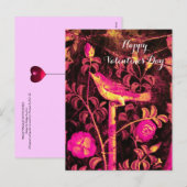 NIGHTINGALE MET ROZEN Valentijnsdag Feestdagenkaart (Voorkant / Achterkant)