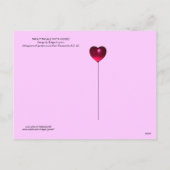 NIGHTINGALE MET ROZEN Valentijnsdag Feestdagenkaart (Achterkant)