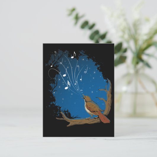 Nightingale Song Briefkaart (Staand voorkant)