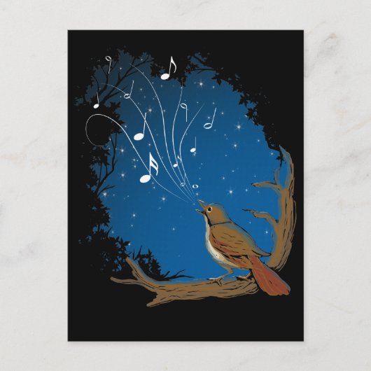 Nightingale Song Briefkaart (Voorkant)