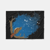 Nightingale Song Fleece Deken (Voorkant (Horizontaal))