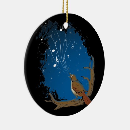 Nightingale Song Keramisch Ornament (Rechts)