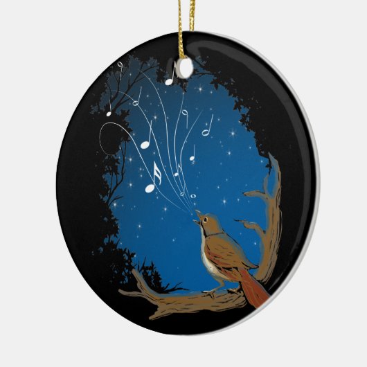 Nightingale Song Keramisch Ornament (Links)