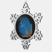 Nightingale Song Tin Sneeuwvlok Ornament (Rechts)