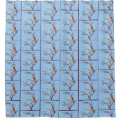 Nightingale Tiled Showgordijnen Douchegordijn (Voorkant)