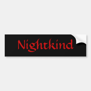 Nightkind/Rode Bumpersticker