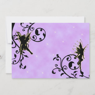 Nightlight Fairy Fantasy Birthday Invitation Kaart