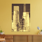 Nightline III Canvas Afdruk (Insitu (Woonkamer))