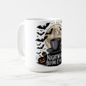 Nightmare Before Coffee Halloween Koffiemok (Voorkant links)