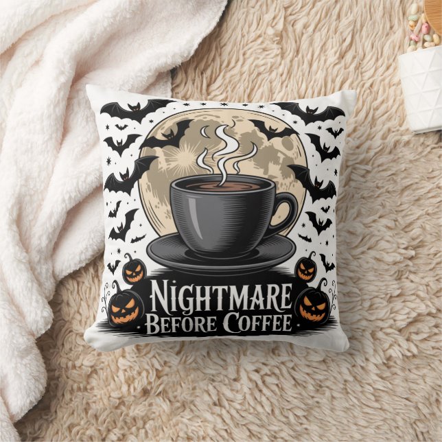 Nightmare Before Coffee Halloween Kussen (Deken)