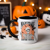 Nightmare Before Coffee Halloween Mok