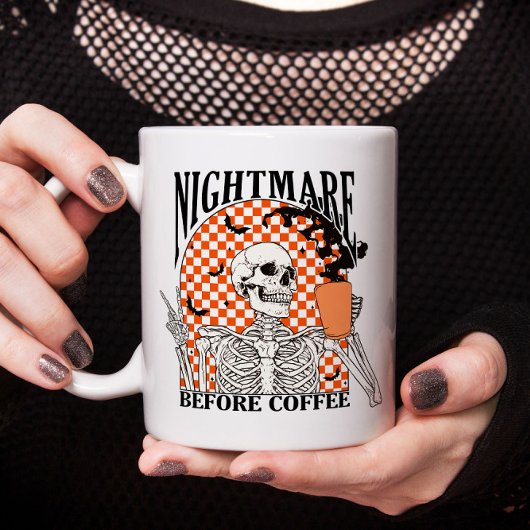 Nightmare Before Coffee Halloween Mok