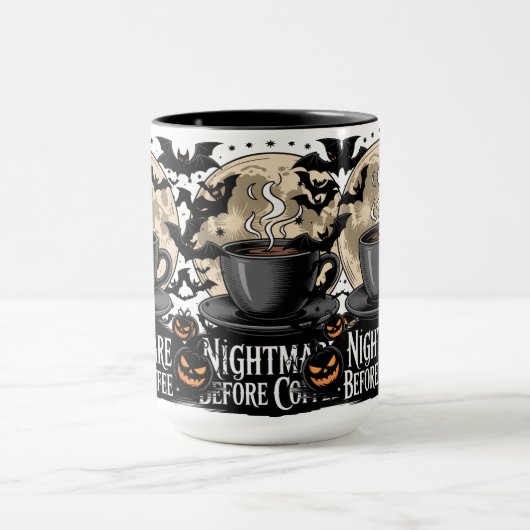 Nightmare Before Coffee Halloween Mok (Midden)