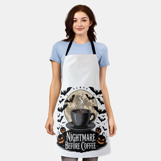 Nightmare Before Coffee Halloween Schort (Gedragen)