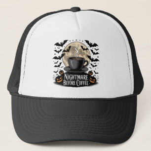 Nightmare Before Coffee Halloween Trucker Pet