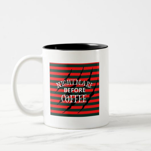 Nightmare Before Coffee Tweekleurige Koffiemok (Links)