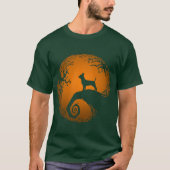 Nightmare Before Halloween Dog retro T-shirt (Voorkant)