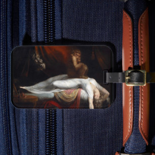Nightmare beroemd gemaakt door Henry Fuseli Gothic Bagagelabel