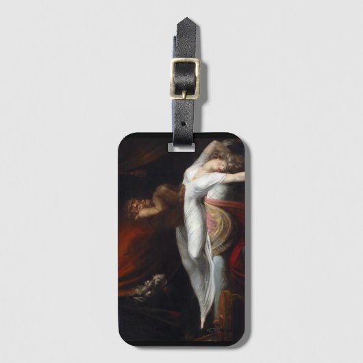 Nightmare beroemd gemaakt door Henry Fuseli Gothic Bagagelabel (Voorkant (verticaal))