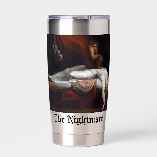 Nightmare beroemd gemaakt door Henry Fuseli Gothic Geïsoleerde Drinkbeker (Voorkant)