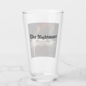 Nightmare beroemd gemaakt door Henry Fuseli Gothic Glas (Achterkant)