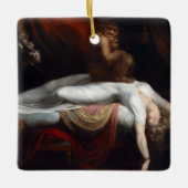 Nightmare beroemd gemaakt door Henry Fuseli Gothic Keramisch Ornament (Voorkant)