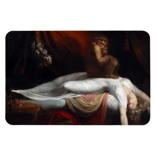 Nightmare beroemd gemaakt door Henry Fuseli Gothic Magneet (Horizontaal)