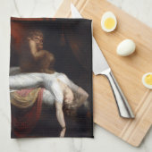 Nightmare beroemd gemaakt door Henry Fuseli Gothic Theedoek (Quarter Fold)