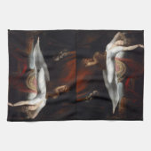 Nightmare beroemd gemaakt door Henry Fuseli Gothic Theedoek (Horizontaal)