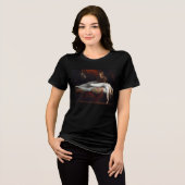 Nightmare beroemd gemaakt door Henry Fuseli Gothic Tri-Blend Shirt (Voorkant volledig)
