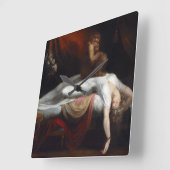 Nightmare beroemd gemaakt door Henry Fuseli Gothic Vierkante Klok (Hoek)