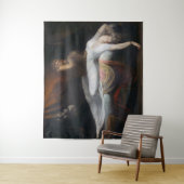 Nightmare beroemd gemaakt door Henry Fuseli Gothic Wandkleed (In situ)