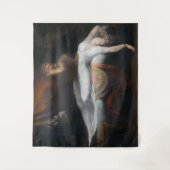 Nightmare beroemd gemaakt door Henry Fuseli Gothic Wandkleed (Voorkant)