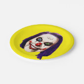 Nightmare Clown Self Portret Papieren Bordje (Gekanteld)