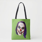 Nightmare Clown Self Portret Tote Bag (Voorkant)