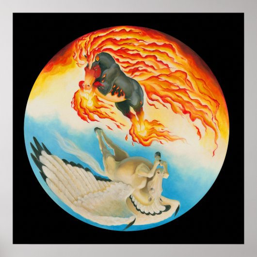 Nightmare en Mesa Pegasus Yin Yang Poster (Voorkant)