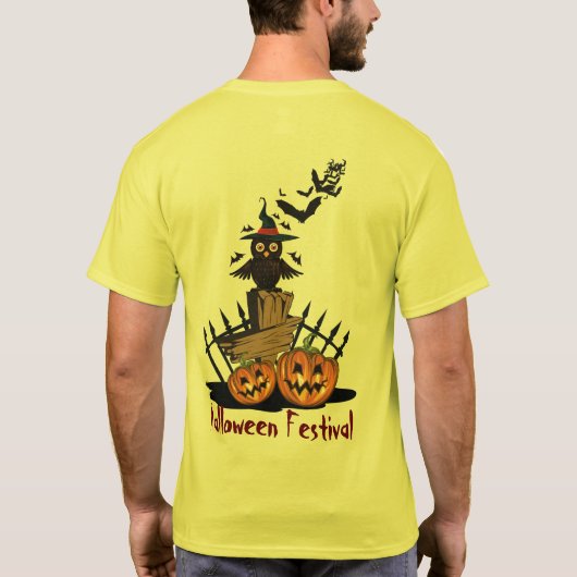 Nightmare Fest: Een beklijvende Halloweenviering T-shirt (Achterkant)