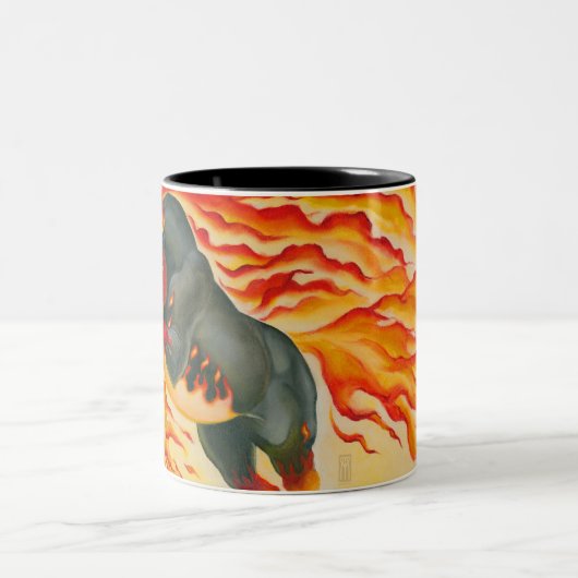 Nightmare Fire Horse Tweekleurige Koffiemok (Center)