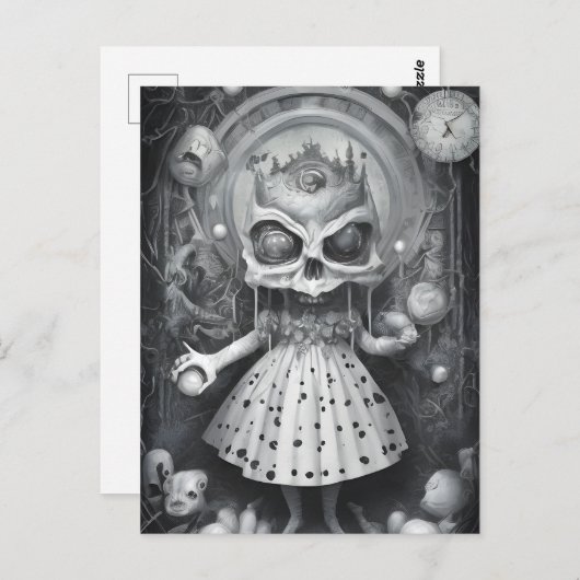 Nightmare in Wonderland Briefkaart (Voorkant / Achterkant)