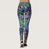 Nightmare Lavender Green Halloween Leggings (Achterkant)