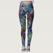 Nightmare Lavender Green Halloween Leggings (Voorkant)