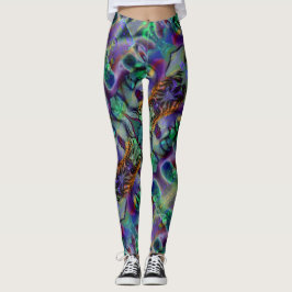 Nightmare Lavender Green Halloween Leggings