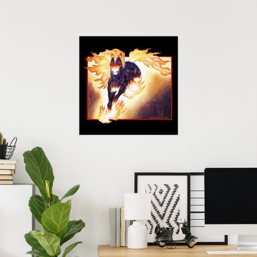 Nightmare on Black Poster (Thuiskantoor)