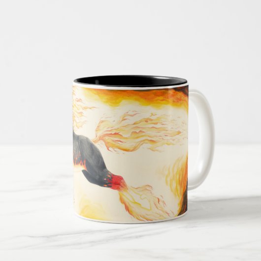 Nightmare redesign tweekleurige koffiemok (Voorkant rechts)