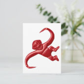 Nightmare Retro Speelgoed Monkey Briefkaart (Staand voorkant)