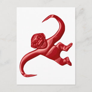 Nightmare Retro Speelgoed Monkey Briefkaart